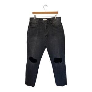 Kancan | Washed Black Distressed Denim Jeans 15 / 31‎
